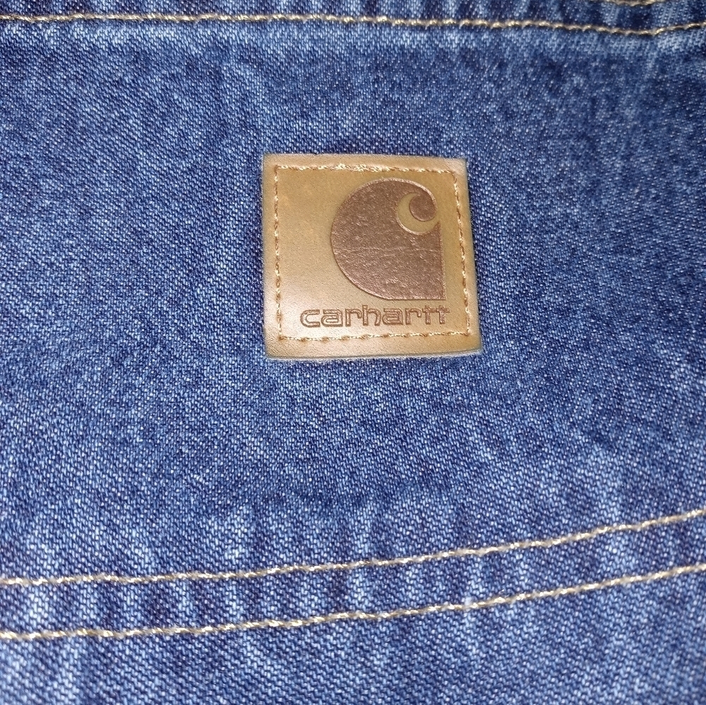 Carhartt Blains Loose Original Fit Work Dungarees Denim Jeans 44x30 New w tags - Picture 5 of 8